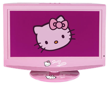  HELLO  KITTY  15 6 inch 16 9 LCD TFT TV  with USB Port 