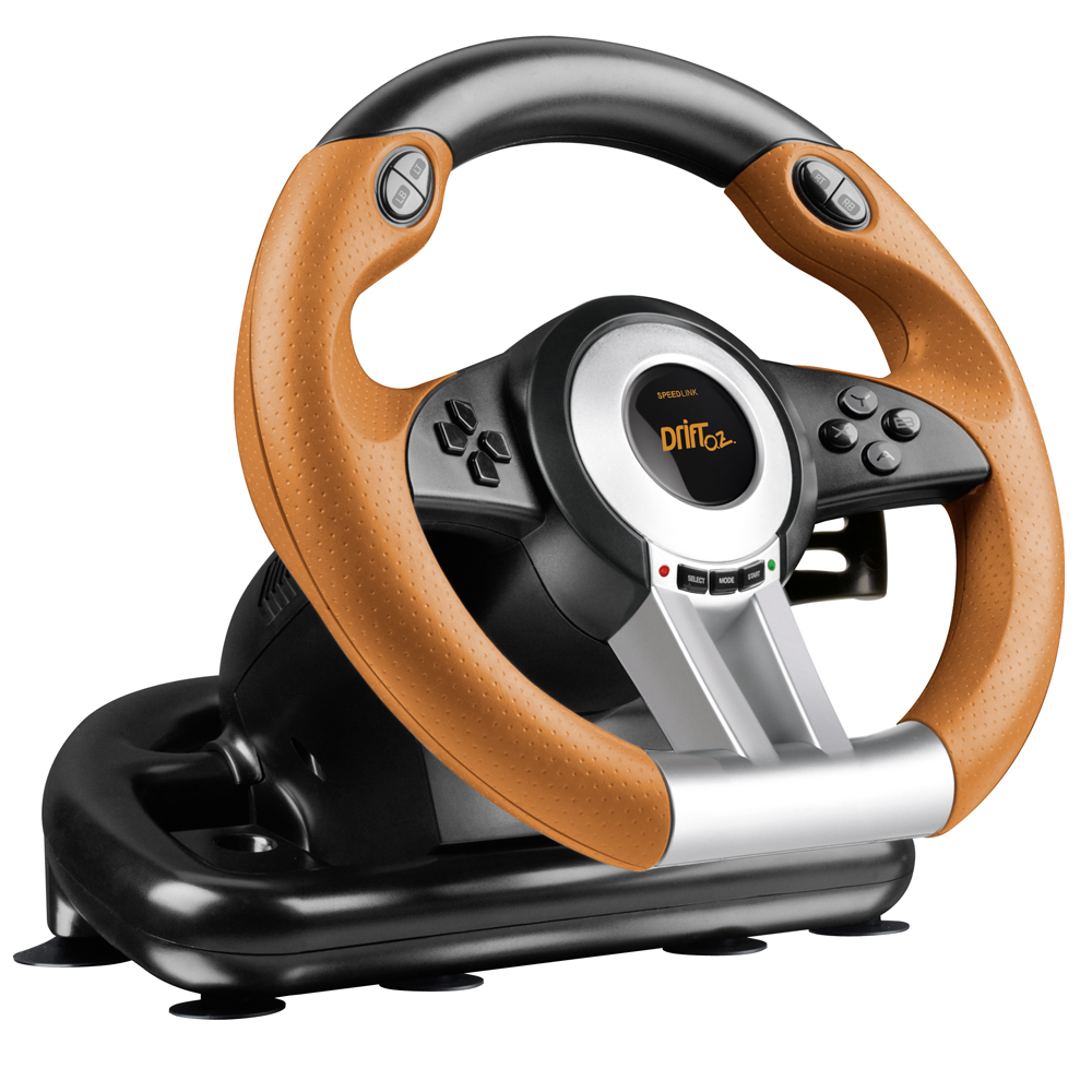 SPEEDLINK Drift O.Z. Racing Wheel with Pedals and Gear Stick for PC