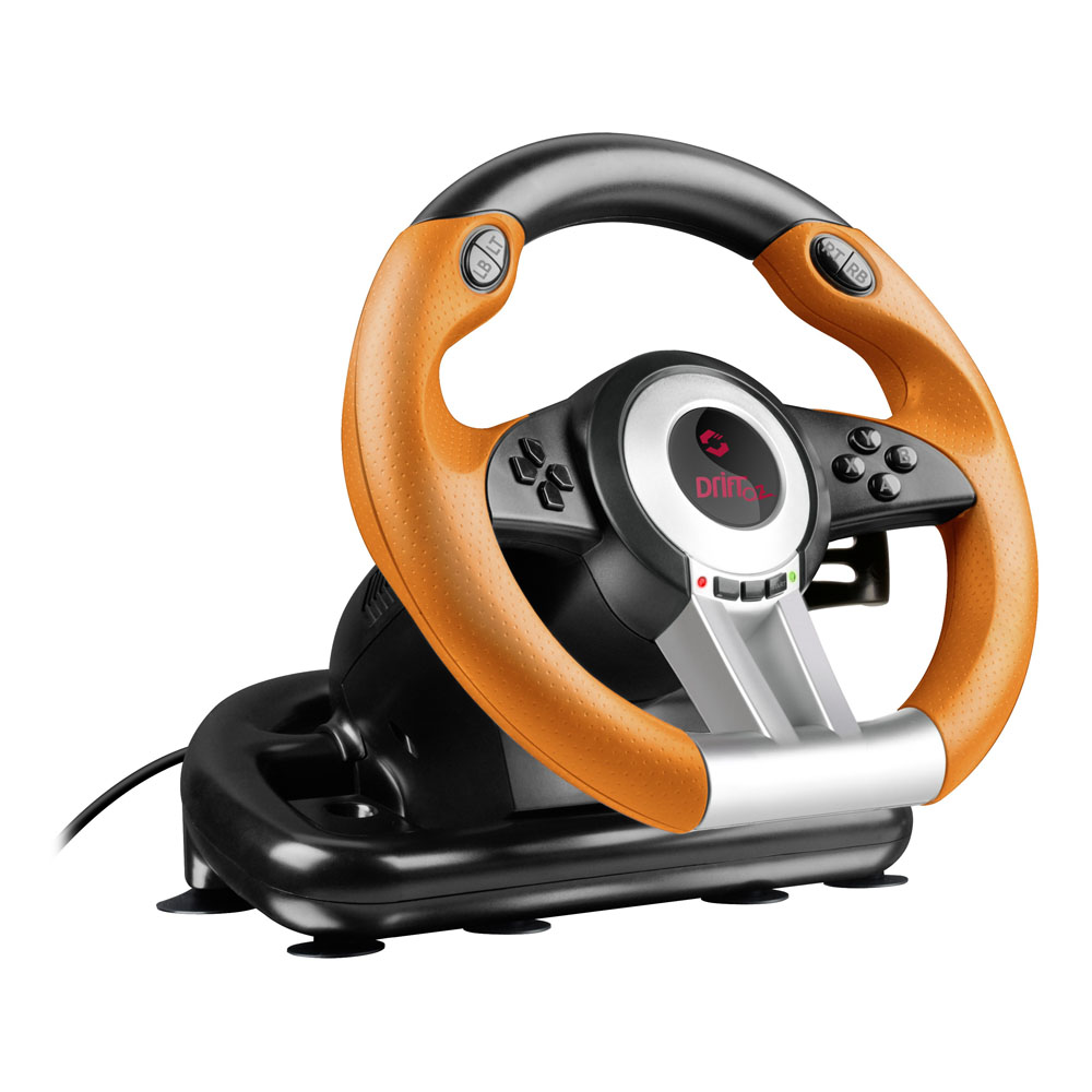 SPEEDLINK Drift O.Z. Racing Wheel with Pedals and Gear Stick for PC
