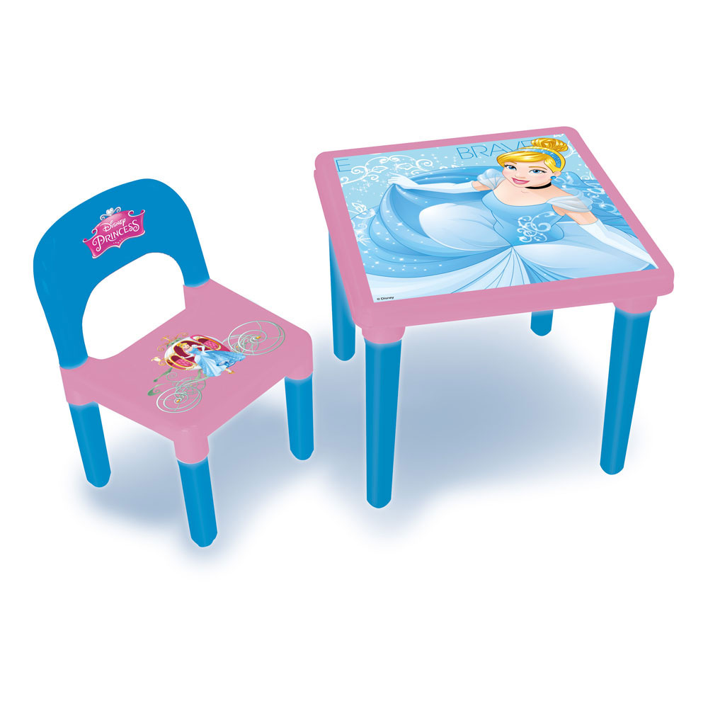 disney princess my first activity table and chair set with colouring