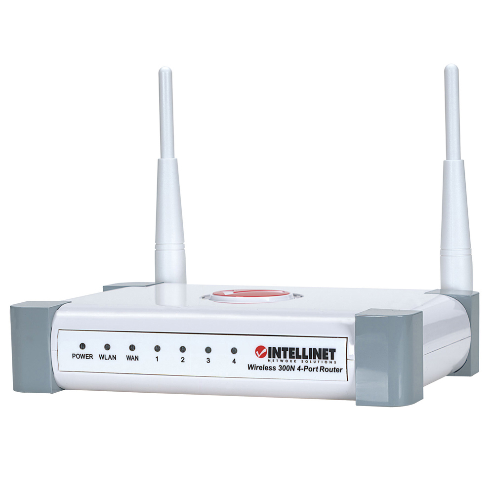 INTELLINET Wireless 300N 4-Port Router (524490) | Meroncourt