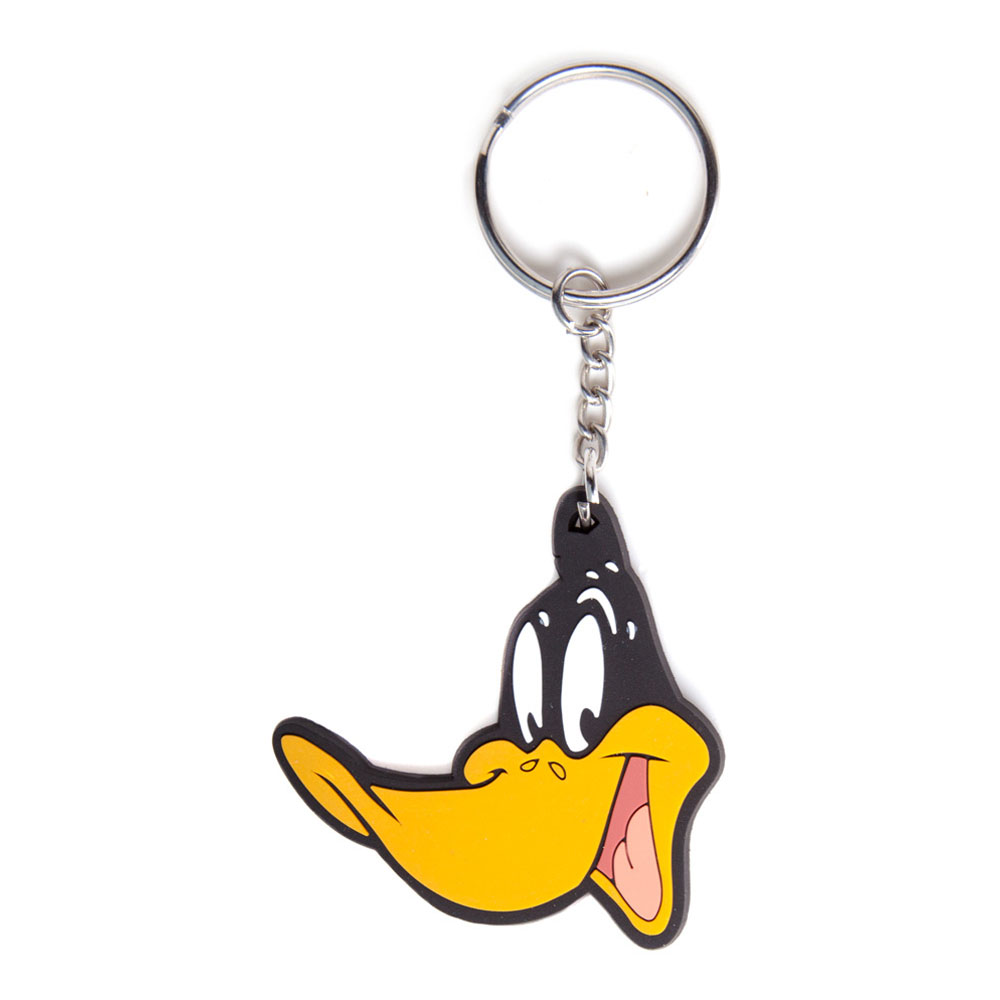 LOONEY TUNES Daffy Duck Rubber Resin Keychain, Black (KE140004LNT) Meroncourt