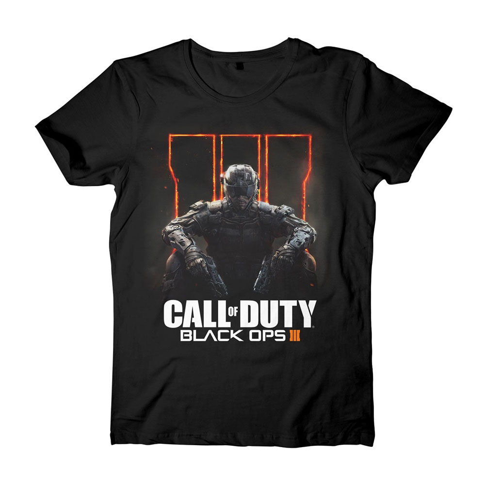 CALL OF DUTY Men's Black Ops III Box Cover T-Shirt, Large, Black ...