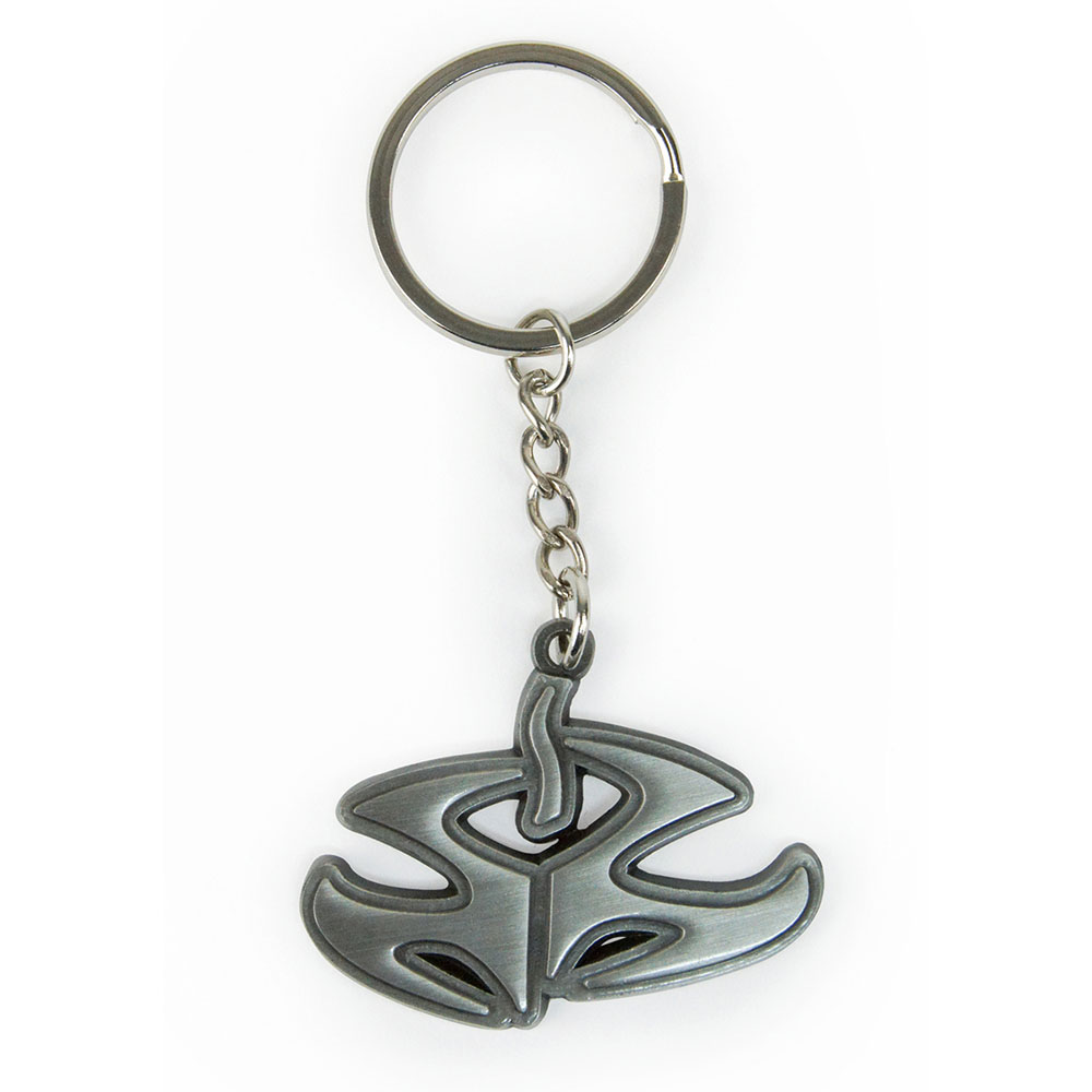 hitman logo symbol metal keychain one size silver ge3070