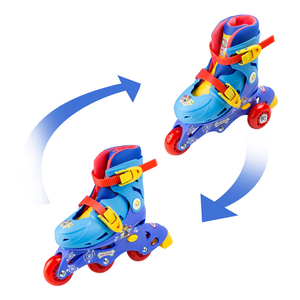 PAW PATROL 2in1 Tri to Inline Roller Skates, Size 911.5 (OPAW084