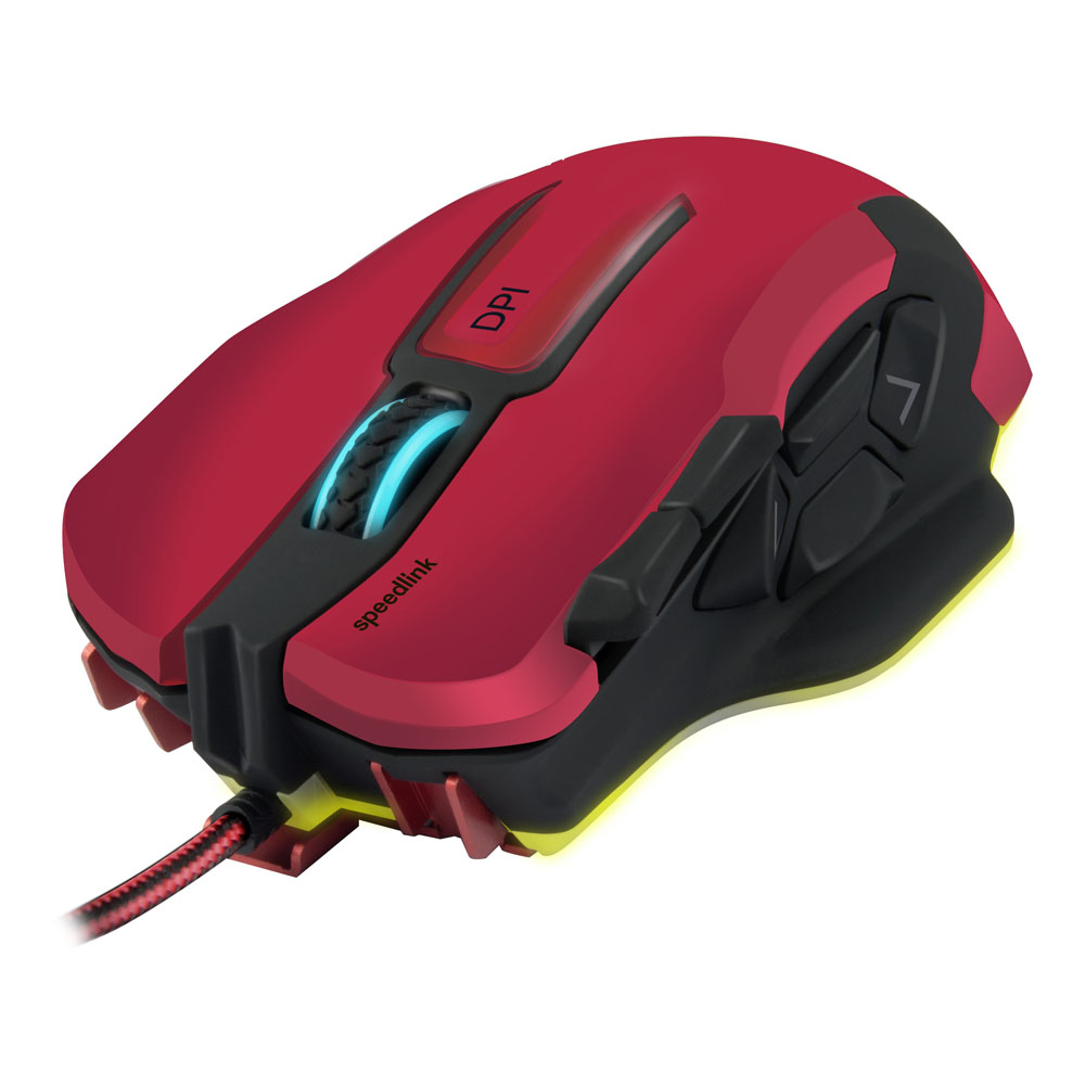 SPEEDLINK Omnivi Core 12000dpi Laser PC Gaming Mouse with Seven Atmospheric LED Lighting Effects