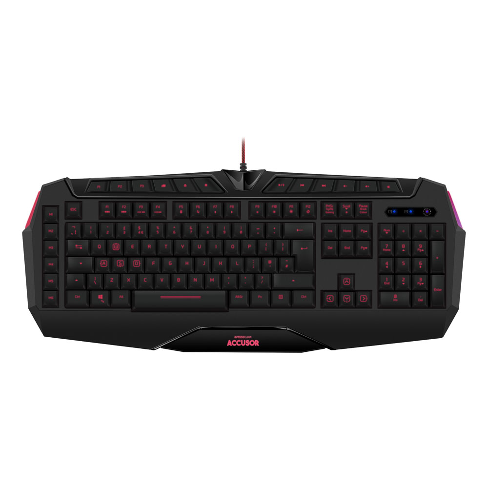 SPEEDLINK Accusor Advanced FullSize Membrane Gaming Keyboard with 3