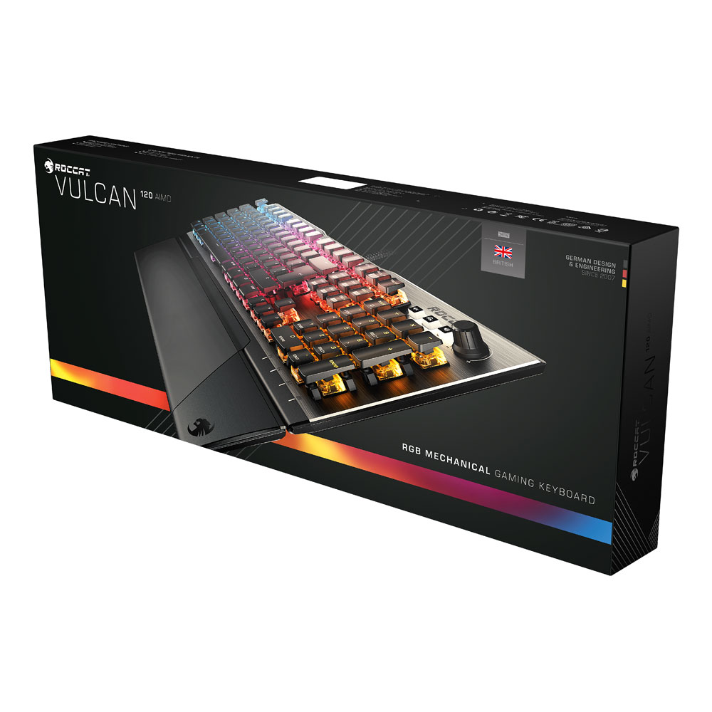 ROCCAT Vulcan 120 AIMO Mechanical Gaming Keyboard, UK Layout (ROC12442BN) Meroncourt