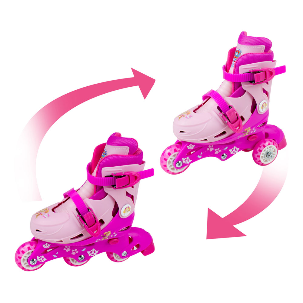 PAW PATROL Skye 2in1 Tri to Inline Roller Skates, Size 911.5