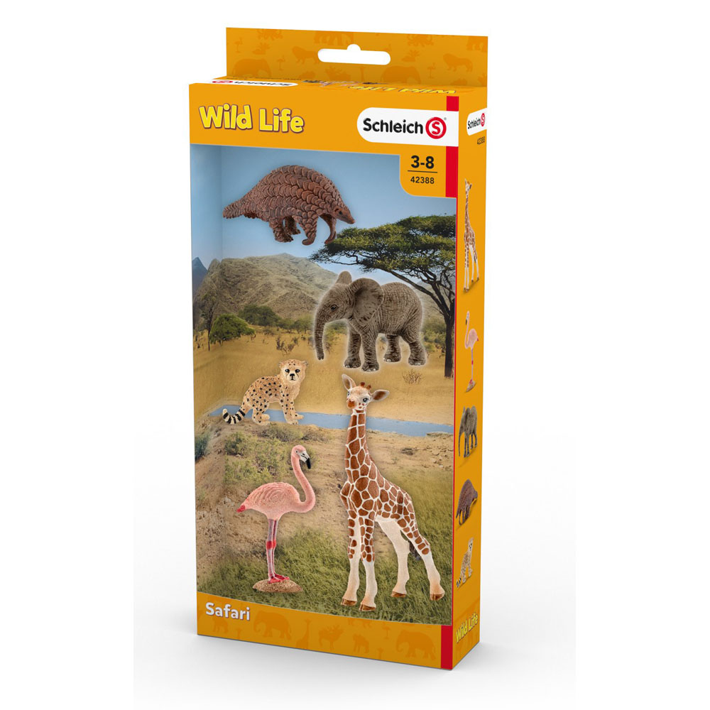 SCHLEICH Wild Life Safari Assorted Toy Figures Set, 3 to 8 Years, Multi