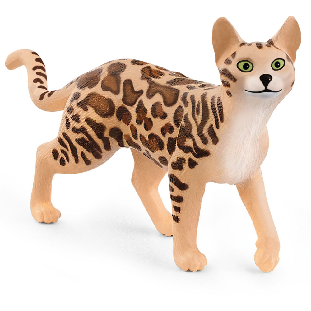 SCHLEICH Farm World Bengal Cat Toy Figure, 3 to 8 Years, Multicolour