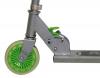 FUNBEE One Children's Aluminium 2 Wheel Scooter with Adjustable Height, Unisex, Grey/Green (OFUN01)