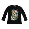 TEENAGE MUTANT NINJA TURTLES (TMNT) Donnie, Raph, Leo and Mikey Long Sleeved T-Shirt, Kid's Boy, 152/158, Years 10 to 12, Black (TSY30857TNT-15)