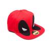 MARVEL COMICS Deadpool Big Face Snapback Baseball Cap, Red/Black (SB097581DEA)