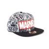 MARVEL COMICS Logo and Comic Pattern Snapback Baseball Cap, Multi-colour (SB097528MAR)