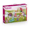 SCHLEICH Bayala Glittering Flower House with Unicorns, Lake and Stable Toy Playset, 5 to 12 Years, Multi-colour (42445)