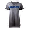 NINTENDO Gameboy 3D Logo Oil Washed T-Shirt, Female, Extra Extra Large, Grey (TS132506NTN-2XL)