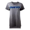 NINTENDO Gameboy 3D Logo Oil Washed T-Shirt, Female, Large, Grey (TS132506NTN-L)