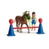SCHLEICH Farm World Pony Agility Training Toy Playset, 3 to 8 Years, Multi-colour (42481)