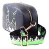 DISNEY Maleficent 2 Maleficent Character Face Shoulder Bag with Flaming Shoulder Strap, Female, Black (LB802811MMA)