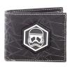 STAR WARS Rise of Skywalker Sith Trooper Badge Bi-fold Wallet, Male, Black (MW873628STW)