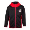 MARVEL COMICS Avengers Logo Teq Full Length Zipper Hoodie, Kid's Unisex, 146/152, Black/Red (HD742414AVG-146/152)