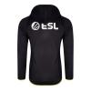 ESL Logo TEQ Full Length Zipper Hoodie, Male, Extra Extra Large, Black/Yellow (HD406622ESL-2XL)