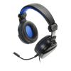 SPEEDLINK Neak Stereo Gaming Headset with Flexible Microphone for PS4, Dual 3.5mm Jack Plug, 1.2m Cable, Black/Blue (SL-450306-BK)