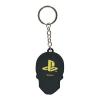 SONY Playstation Biker Skull Rubber Keychain, Unisex, Yellow/Black (KE505417SNY)