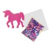 SES CREATIVE Children's Beedz Unicorn Fantasy Horses Glow-in-the-Dark Iron-on Beads Mosaic Set, 5 to 12 Years, Multi-colour (06115)