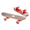 FUNBEE Children's 17-Inch Maple Wood Mini Skateboard Cruiser, Ages Three Years and Above, Unisex, Red (OFUN247R)