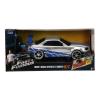 FAST & FURIOUS 2 Fast 2 Furious Brian's Nissan Skyline GT-R BNR34 Remote Control Toy Sports Car, Unisex, 1:24 Scale, 6 Years or Above, Silver/Blue (253203018)