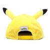 POKEMON Pikachu Plush with Ears Snapback Baseball Cap, Unisex, Yellow/Black (SB276317POK)