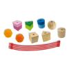 SES CREATIVE Children's Tiny Talents Lacing Sensory Beads Toy Set, Unisex, 18 Months and Above, Multi-colour (13102)