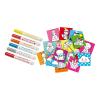 SES CREATIVE Children's Stamping with Markers Kit, 6 Markers, Unisex, 3 to 6 Years, Multi-colour (14896)