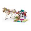 SCHLEICH Horse Club Small Carriage for the Big Horse Show Toy Playset, 5 to 12 Years, Multi-colour (42467)