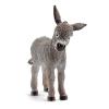 SCHLEICH Farm World Donkey Foal Toy Figure, Grey, 3 to 8 Years (13746)