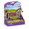 SCHLEICH Horse Club Trakehner Mare Riding Tournament Toy Figure, Grey, 5 to 12 Years (42456)