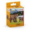 SCHLEICH Wild Life Grizzly Bear Mother with Cub Toy Figure Set, Brown, 3 to 8 Years (42473)