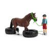 SCHLEICH Farm World Pony Agility Race Toy Playset, Multi-colour, 3 to 8 Years (42482)