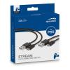 SPEEDLINK Stream Play & Charge USB-C Cable Set for PS5, 3m USB Cable, Black (SL-460100-BK)