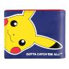 POKEMON Pika & Pokeball All-Over Print Bi-fold Wallet, Unisex, Blue/Red (MW550634POK)