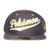 POKEMON Stylish Logo & Pika Snapback Baseball Cap, Unisex, Black/Yellow (SB541784POK)