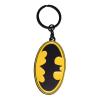 DC COMICS Batman Classic Logo Metal Keychain, Yellow/Black (KE075536BAT)