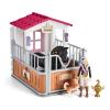 SCHLEICH Horse Club Horse Box with Horse Club Tori & Princess Toy Playset, Unisex, 5 to 12 Years, Multi-colour (42437)