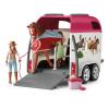 SCHLEICH Horse Club Horse Adventures with Car and Trailer Toy Playset, Unisex, 5 to 12 Years, Multi-colour (42535)