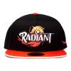 RADIANT Logo Snapback Baseball Cap, Black/Red (SB548123RDT)