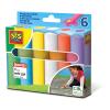 SES CREATIVE Children's Playground Chalks, 6 Pack, 2 to 12 Years, Multi-colour (02206)