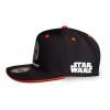 STAR WARS The Mandalorian Boba Fett Bounty Hunter Helmet Snapback Baseball Cap, Child, 5 to 6 Years, Black/Orange (SB764080STW)