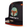 STAR WARS The Mandalorian Boba Fett Bounty Hunter Helmet Snapback Baseball Cap, Child, 5 to 6 Years, Black/Orange (SB764080STW)